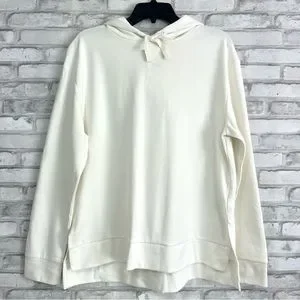 a new day Tops A New Day Womens Cream Long Sleeve Hooded